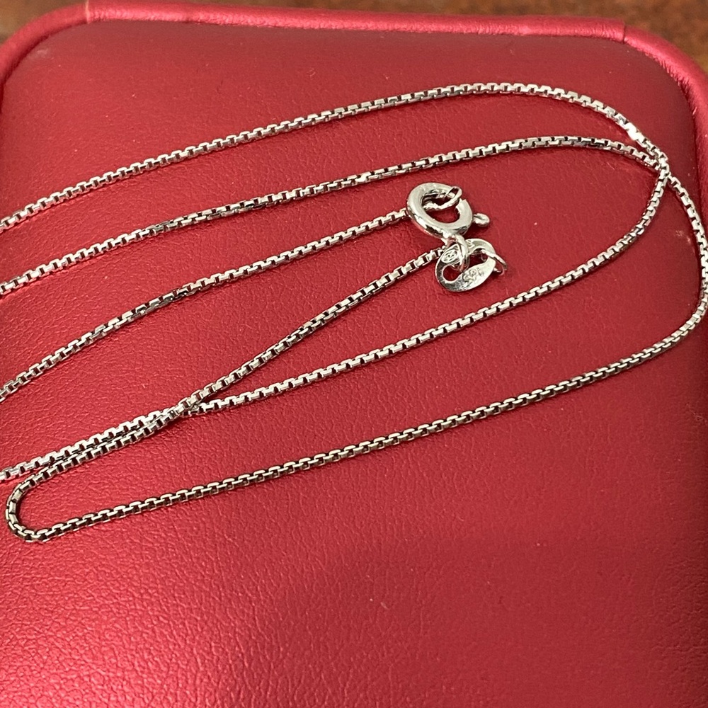 925 Sterling Silver Round Box Chain